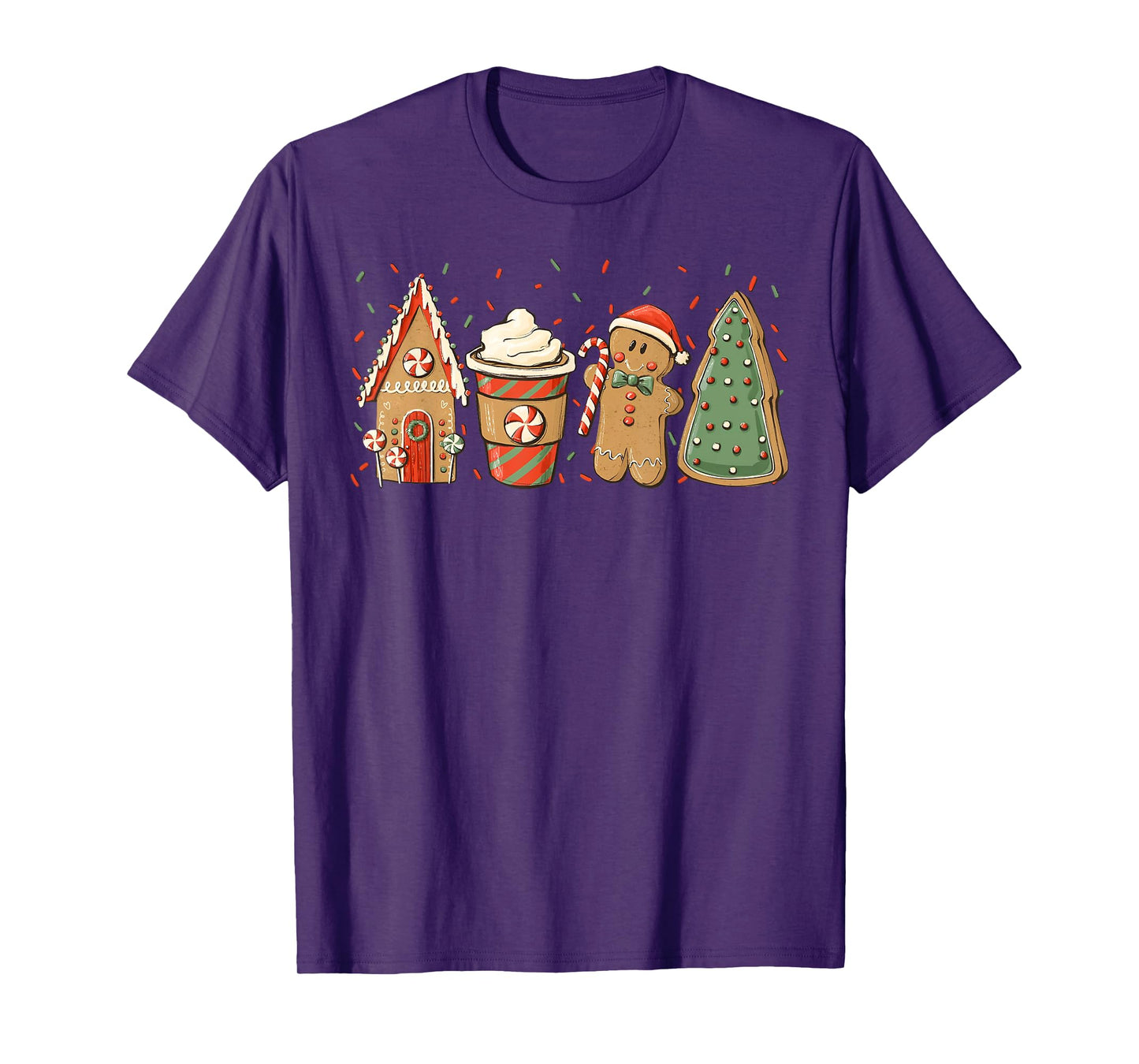 Gingerbread Hot Cocoa Merry Christmas Xmas Pajamas Holiday T-Shirt