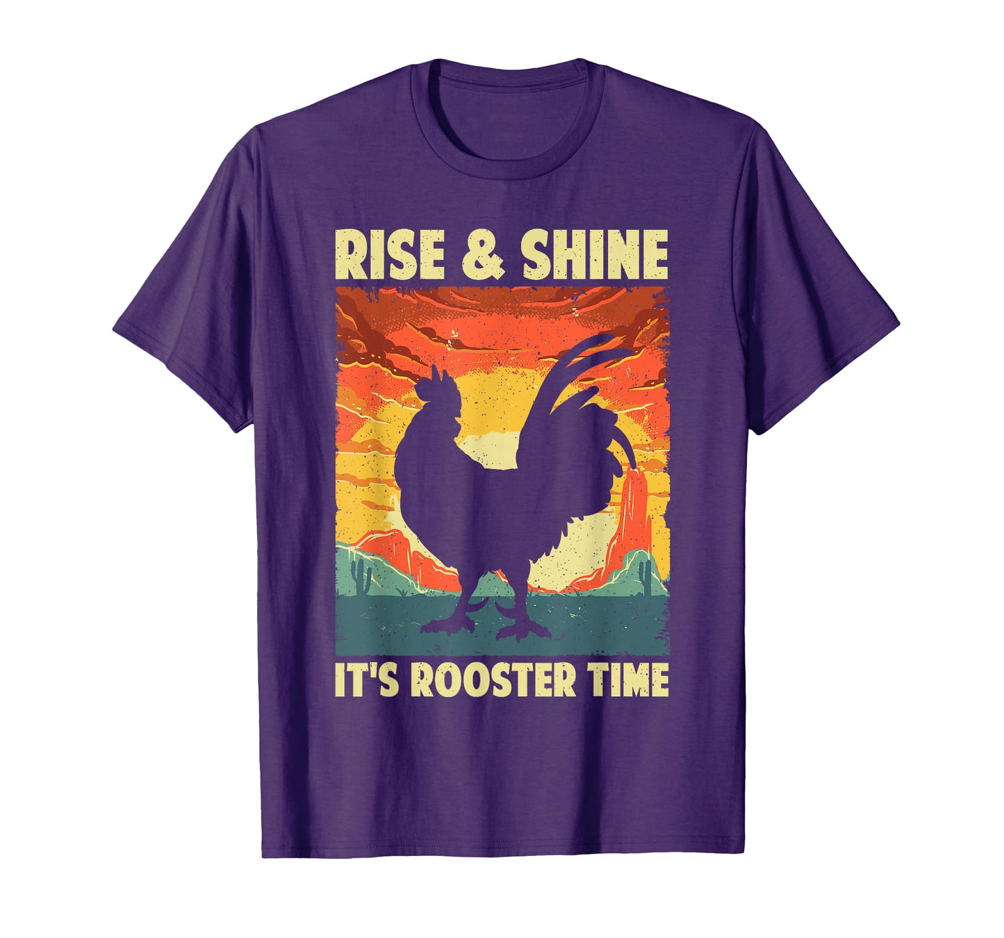 Funny Chicken Rooster Design For Men Women Rooster Lover T-Shirt