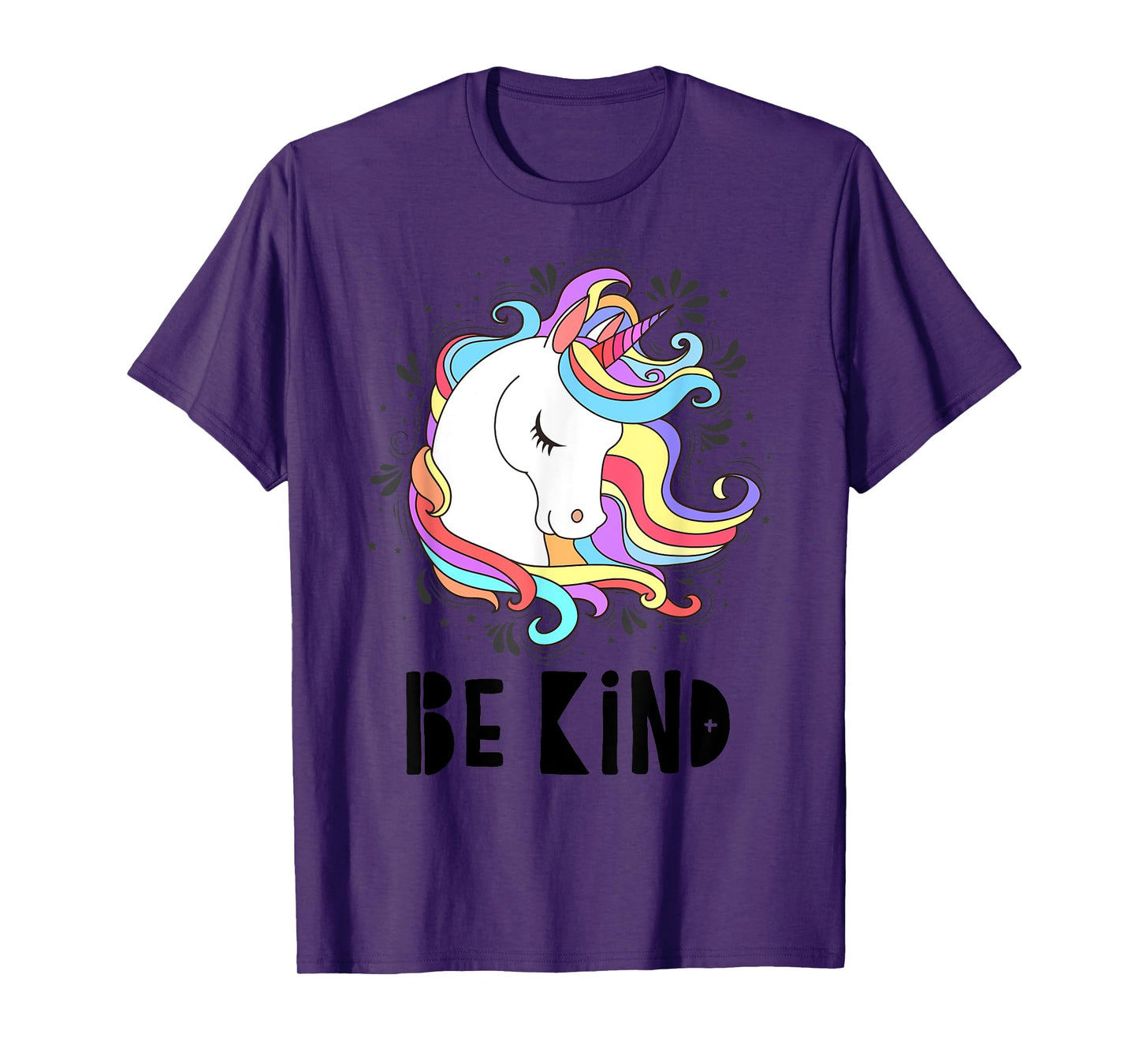 Be Kind Choose Kindness Anti Bullying Cute Rainbow Unicorn T-Shirt