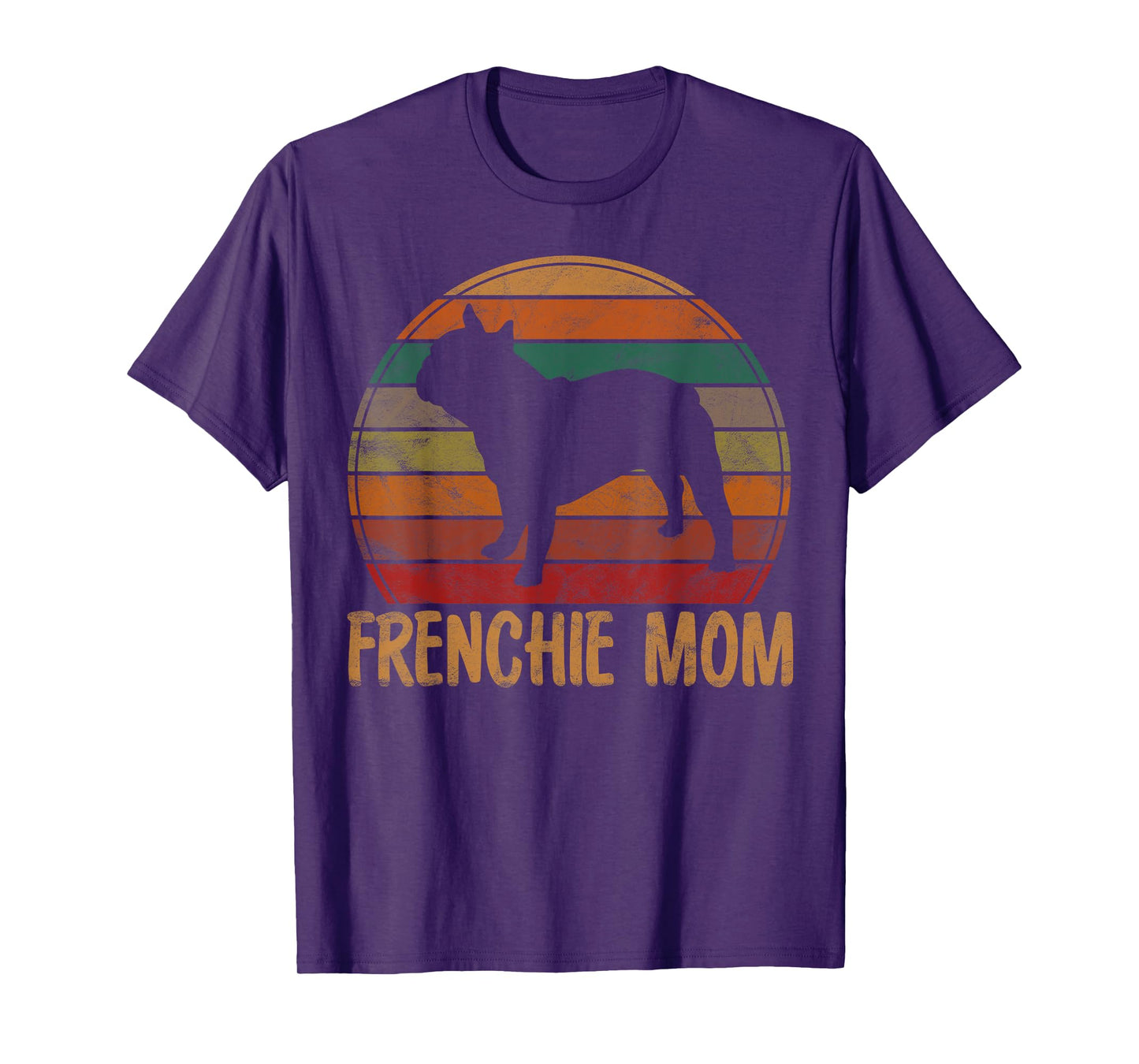 Retro French Bulldog Mom Gift Dog Mother Pet Frenchie Mama T-Shirt