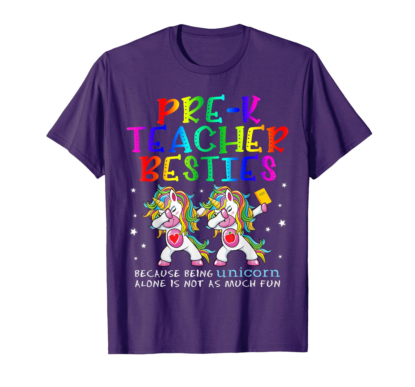 Pre-K Teacher Besties Teacher's Day Best Friend T-Shirt for Men Women