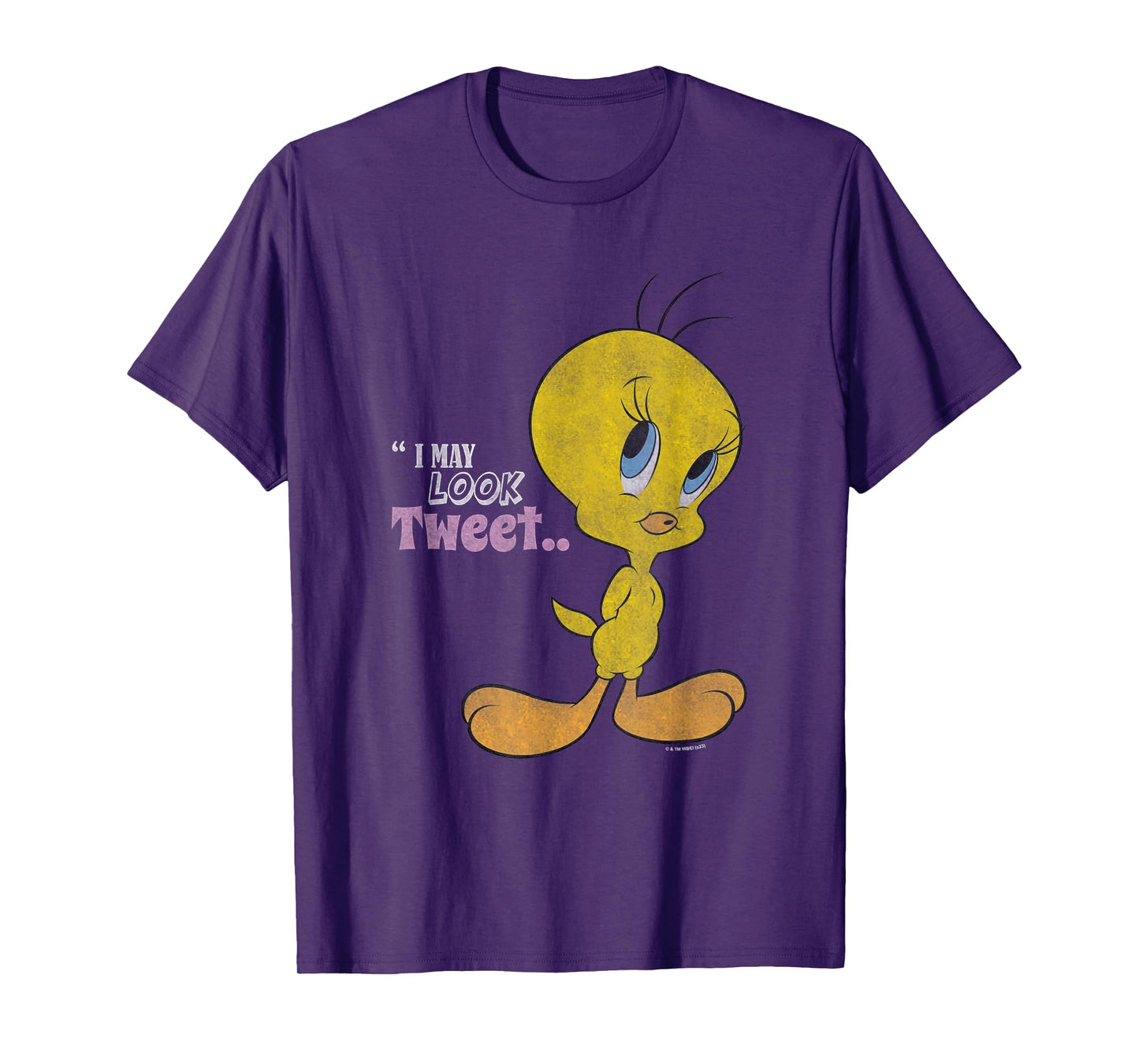 Looney Tunes I May Look Tweet Distressed Tweety Shot T-Shirt