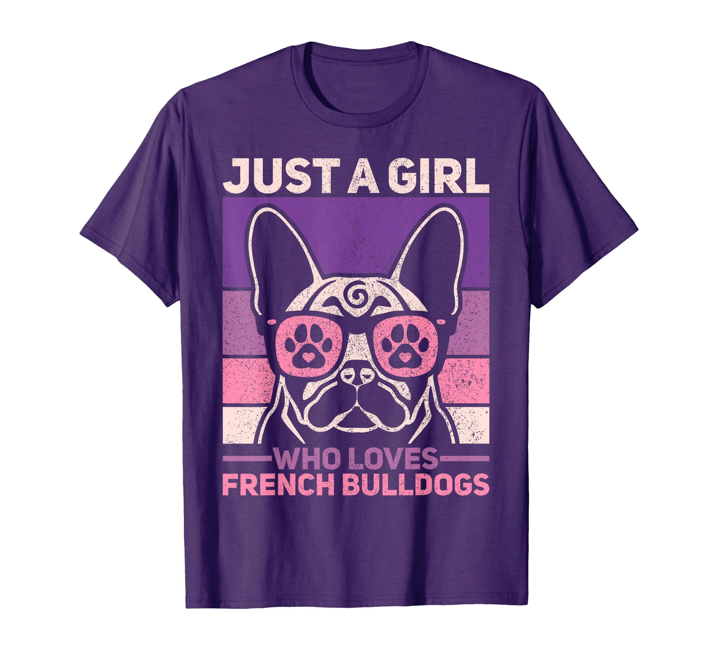 Retro Dog Lover Outfit Just A Girl Who Loves French Bulldogs T-Shirt