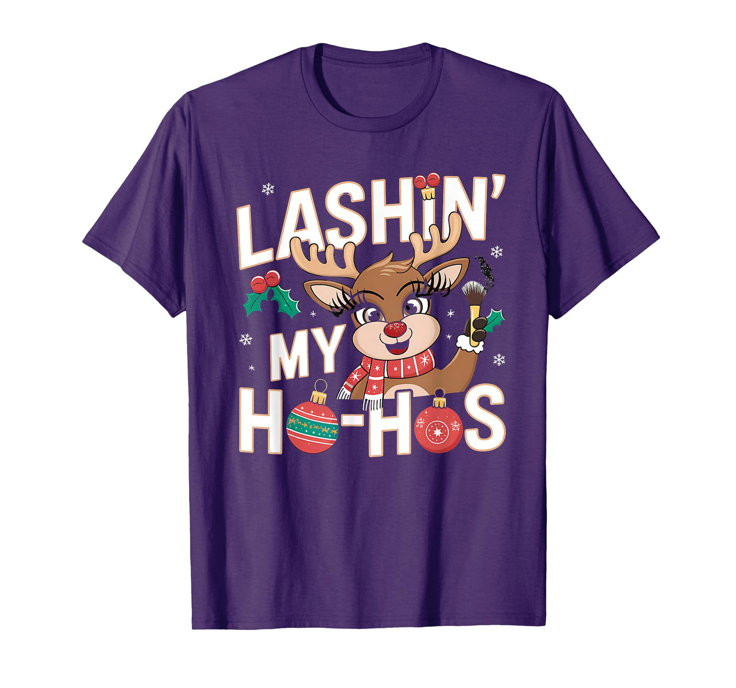 Xmas Cosmetics Lash Artist Lash Tech For Women Girls T-Shirt