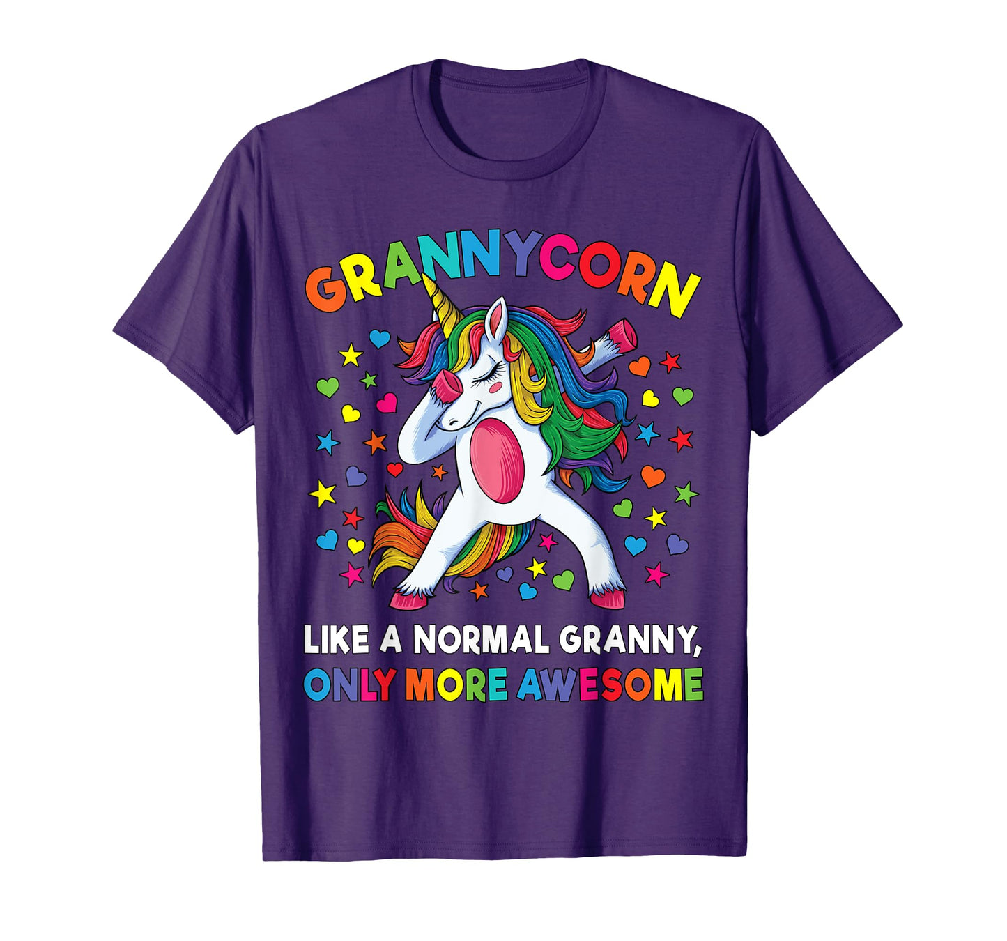 Grannycorn Like A Grandma Only Awesome Dabbing Unicorn T-Shirt