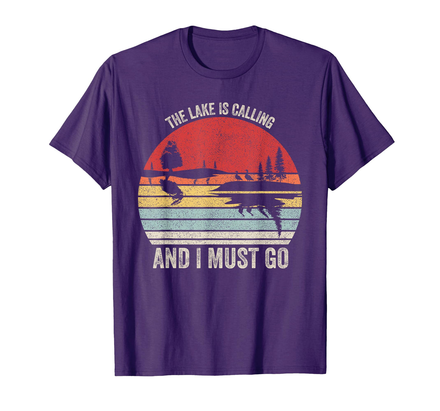 Vintage Retro The Lake Is Calling And I Must Go T-Shirt