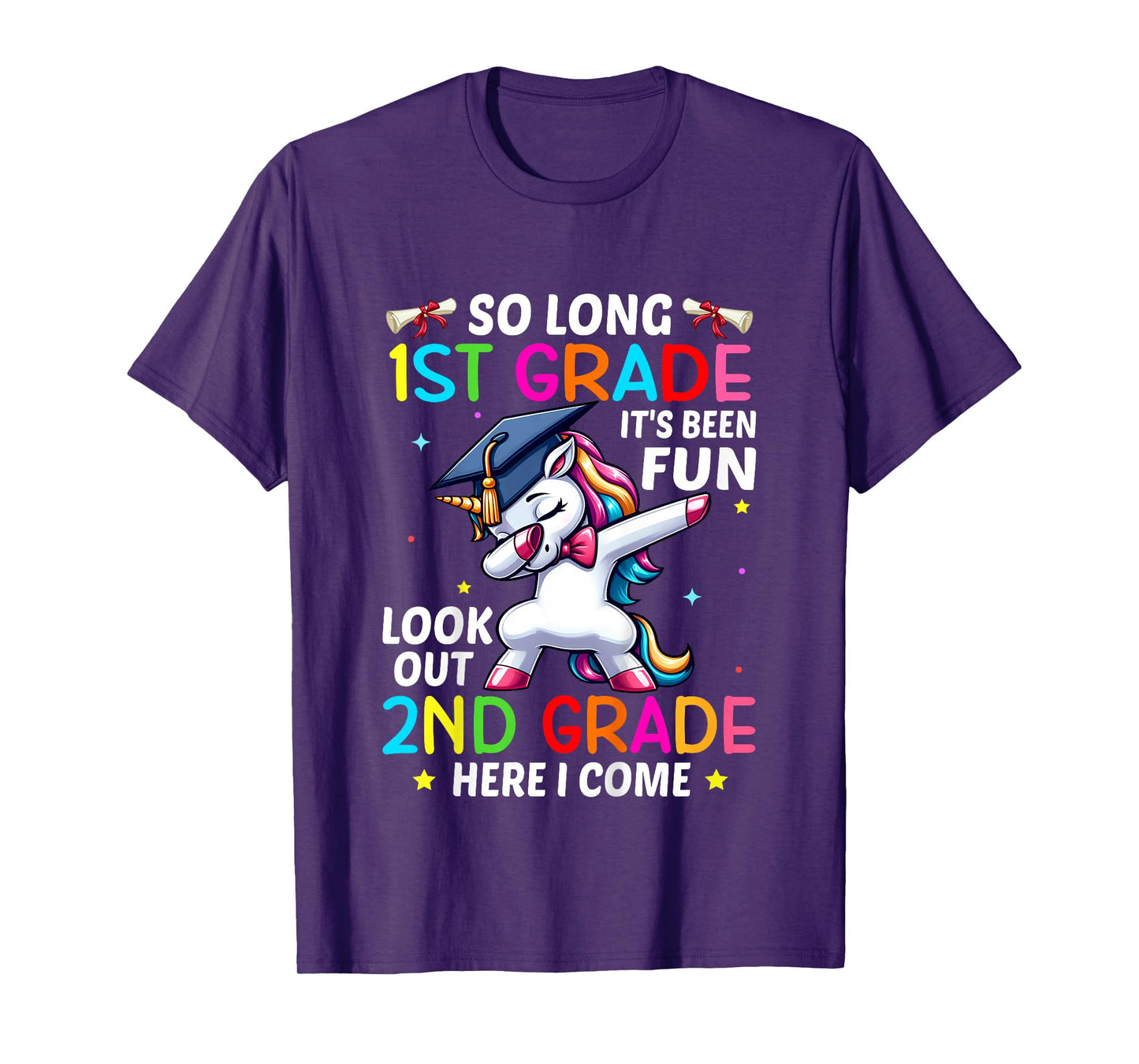 Kids So Long 1st Grade Graduation 2nd Grade Here I Come 2024 T-Shirt