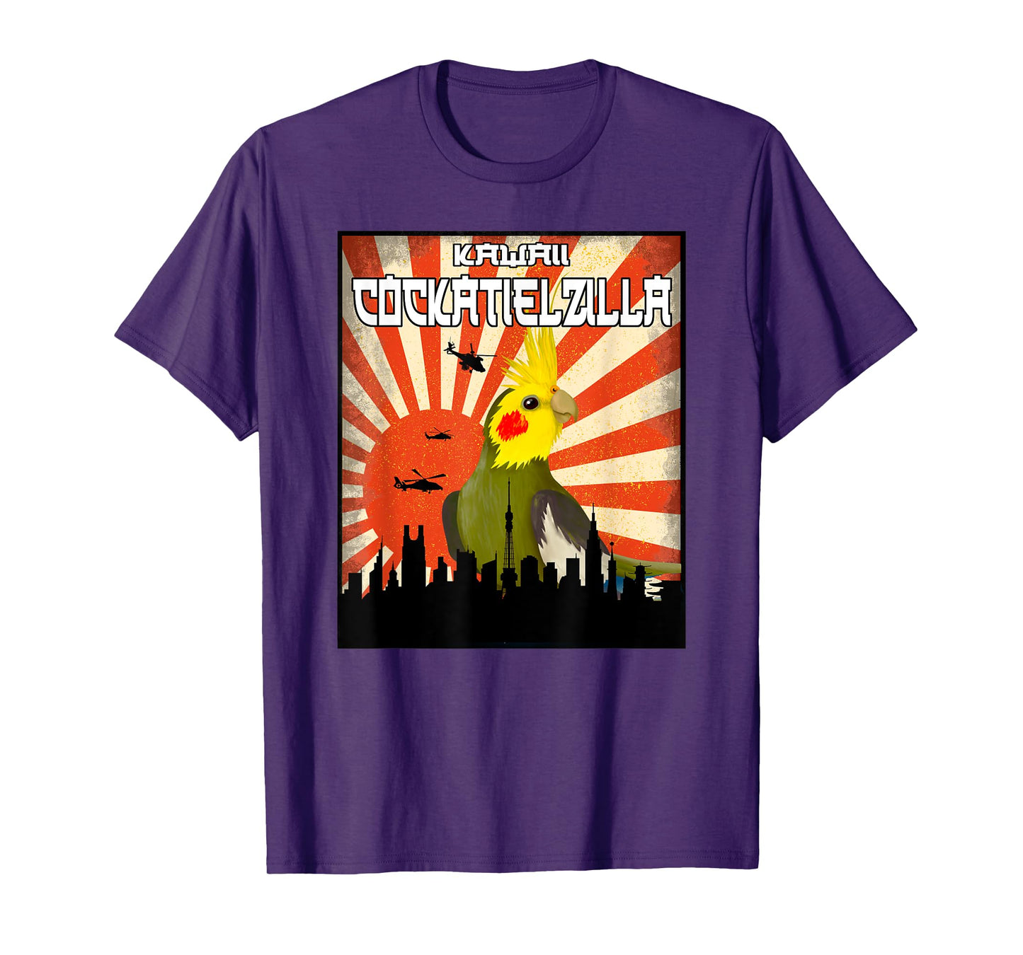 Cockatiel-Zilla Cockatiel T-Shirt, Cockatiel Parrot Shirt T-Shirt