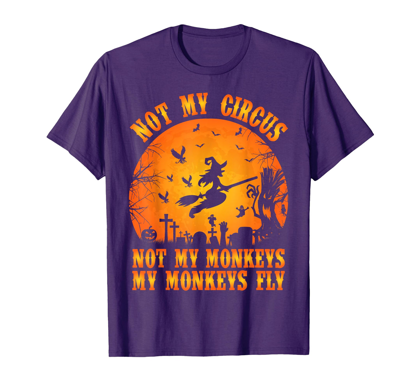 Vintage Retro Not My Circus Not My Monkeys My Monkeys Fly T-Shirt