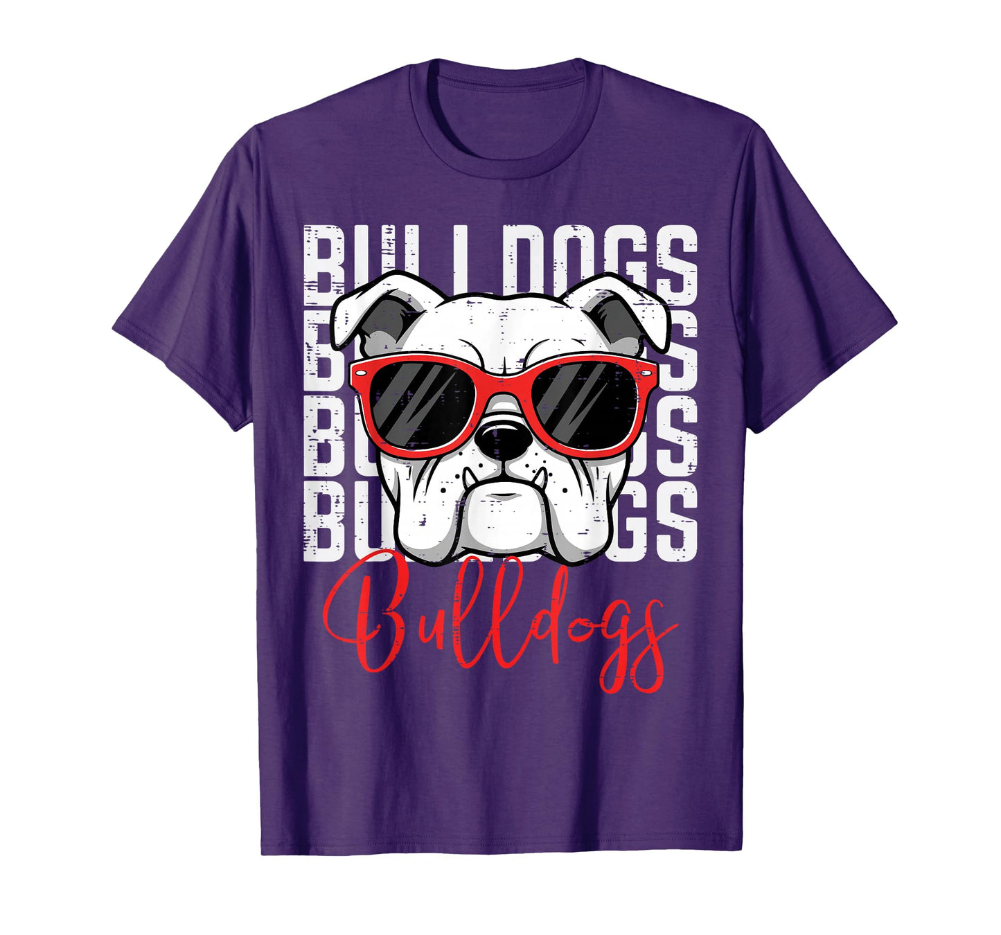 Bulldog Men Women Boys Girls Youth Kids Teen T-Shirt