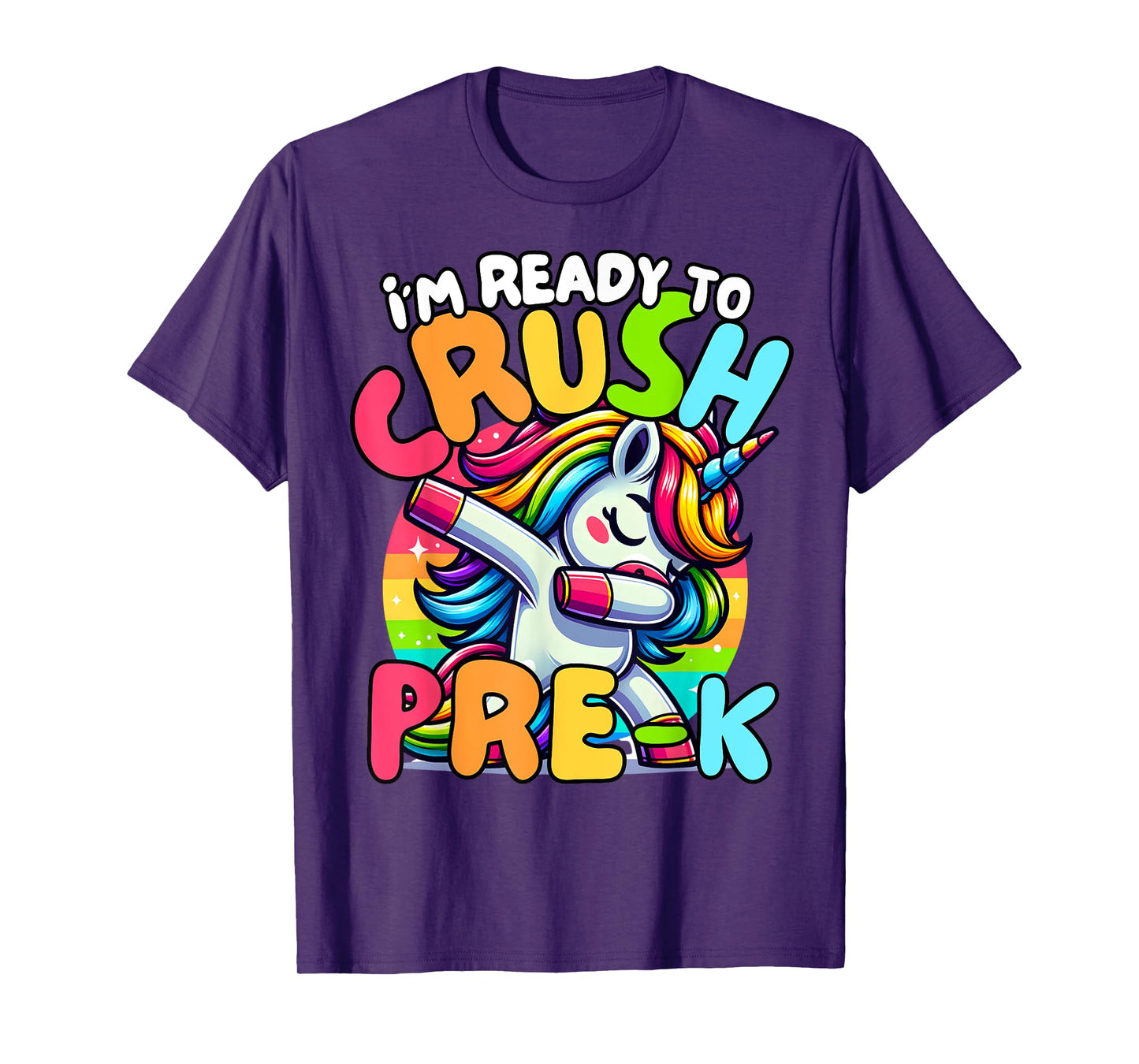 I'm Ready To Crush Pre-K Unicorn First Day of Preschool Kids T-Shirt