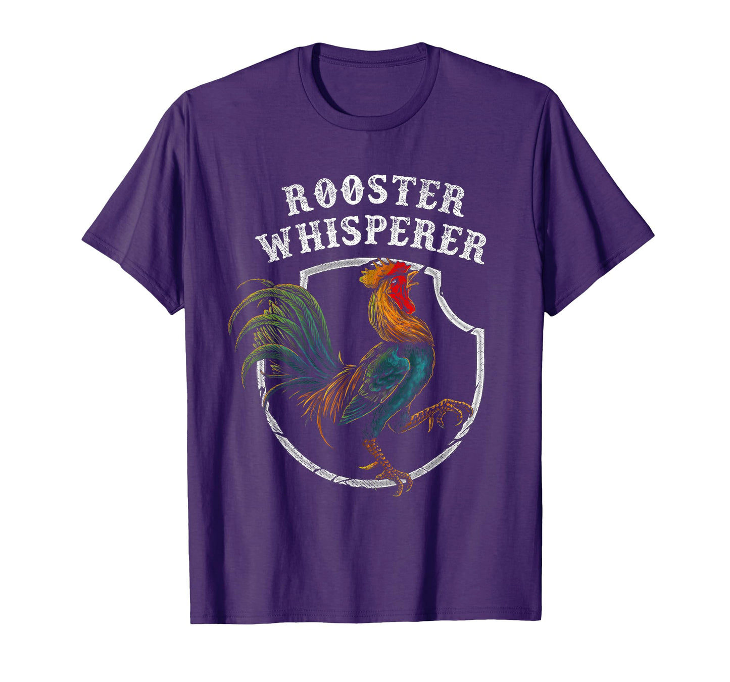 Rooster Whisperer Funny Farmer Gift Retro Shirt Cock Bird T-Shirt