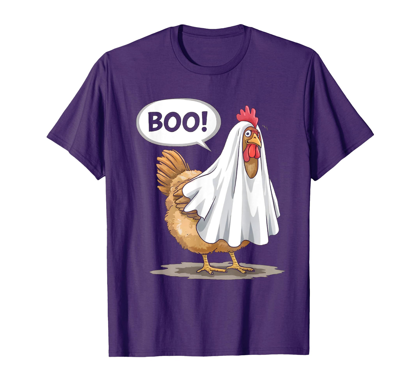 Funny Halloween Chicken Boo Spooky Chicken Halloween Costume T-Shirt