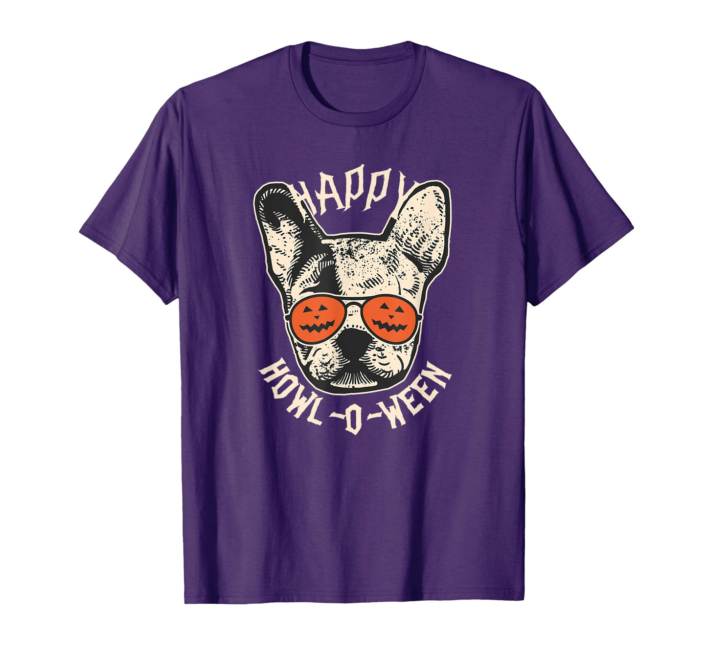 Happy Howl-o-ween Frenchie | French Bulldog Halloween T-Shirt