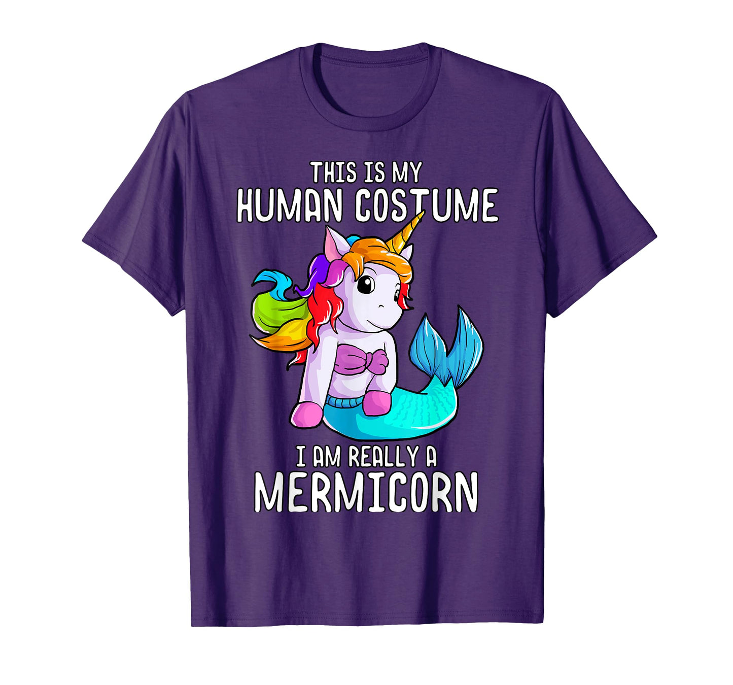 Halloween Costume Mermaid Unicorn Mermicorn Costume T-Shirt