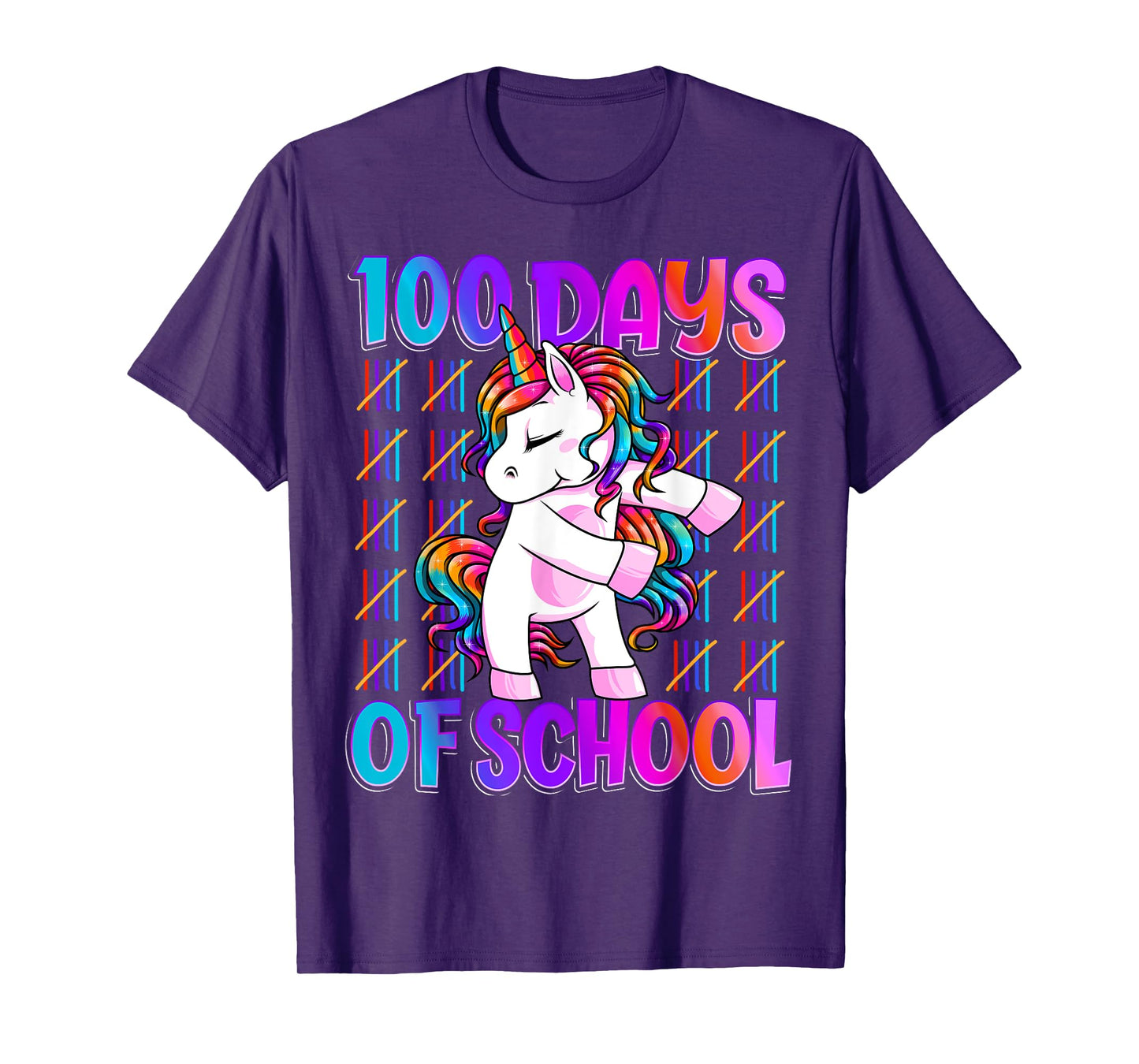 100 Magical Day of School And Still Awesome 100 Days Smarter Unicorn Kids School Shirt Black Unisex-Kids T-Shirt Small