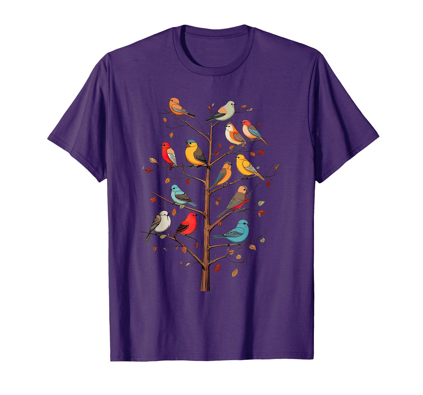 Birds On A tree Branch Birding Bird Watching Bird T-Shirt