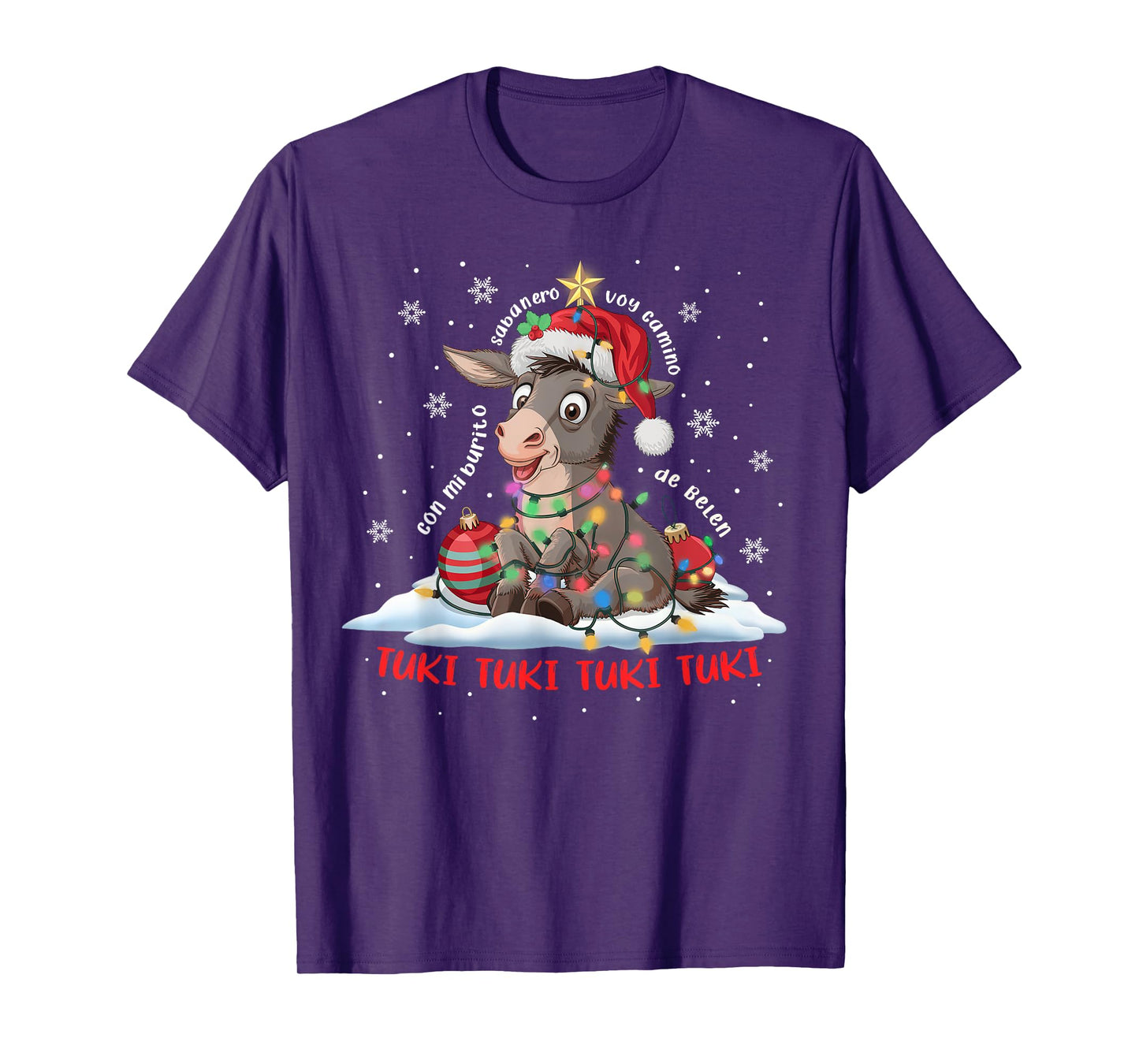 Funny Tuki Tuki Donkey Latino Mi Burrito Sabanero Mexican T-Shirt