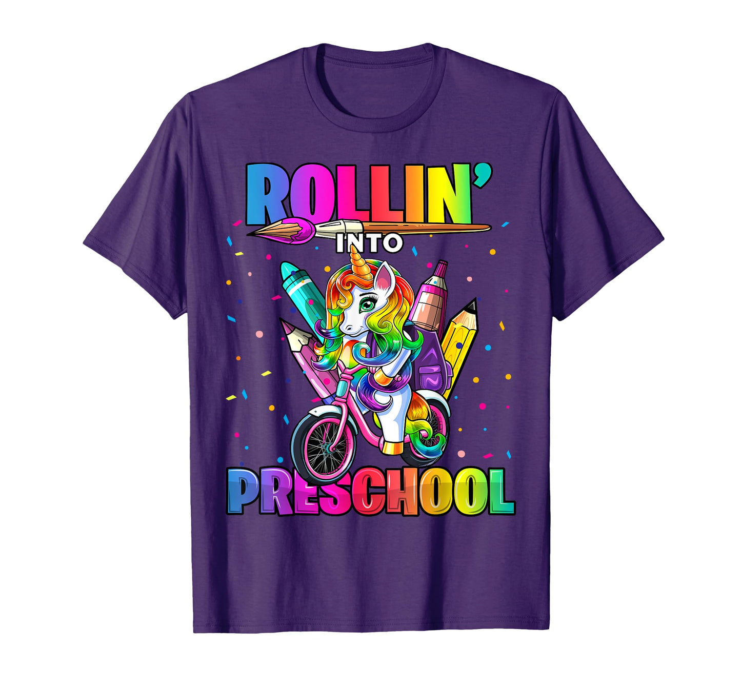 Preschool Unicorn Back to School First Day of School Girls T-Shirt
