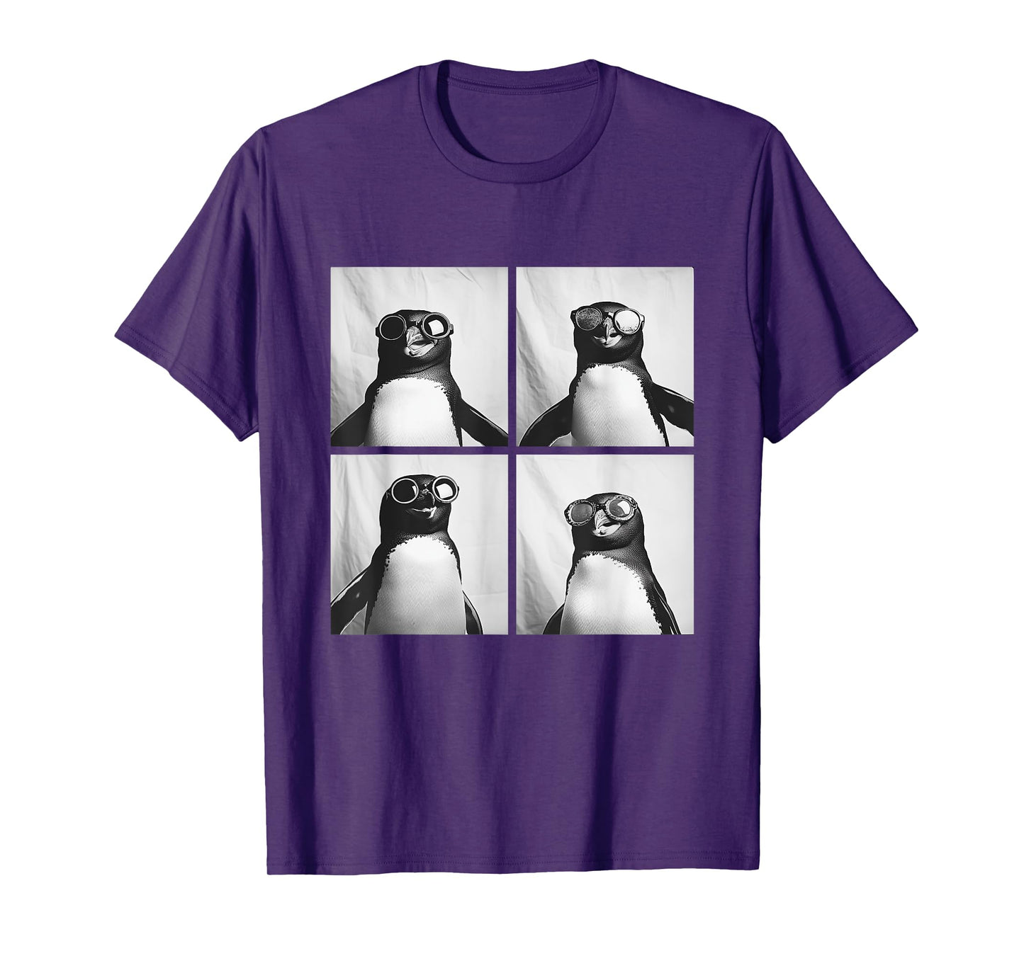 Funny Penguins with Sunglasses Cool Birds Animals Humor Meme T-Shirt