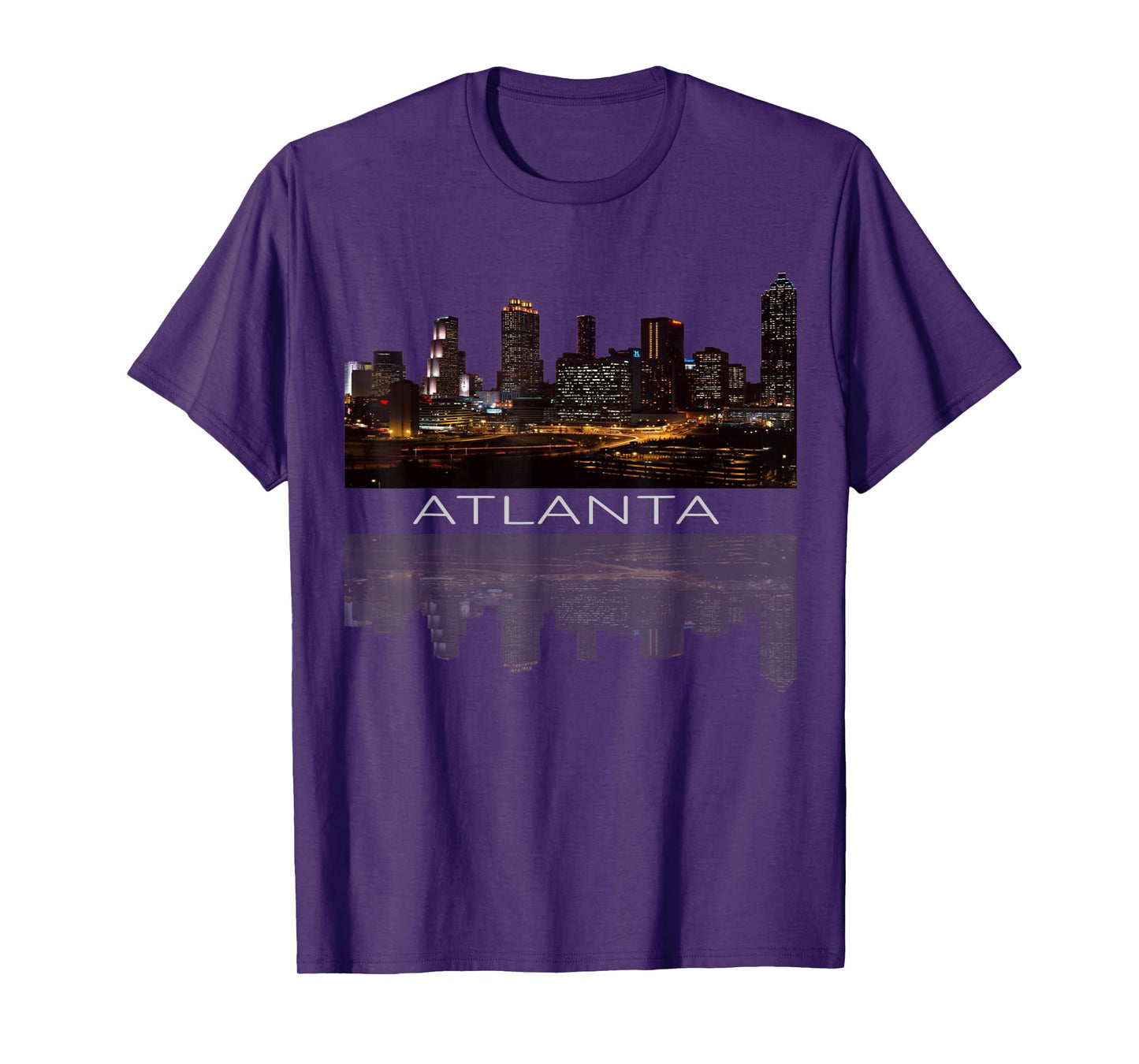 City of Atlanta Nightlife Georgia Skyline Cityscape Love ATL T-Shirt