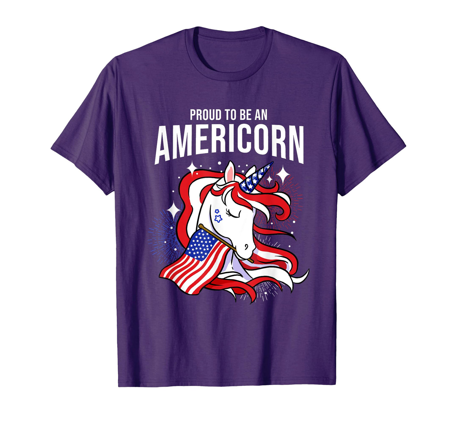 Proud To Be An Americorn Fourth Of July T-Shirt