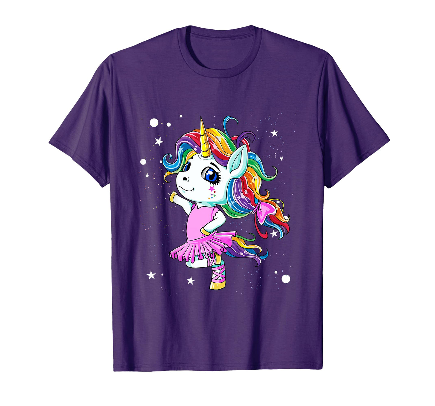 Rainbow Ballet Dancer Unicorn T-Shirt