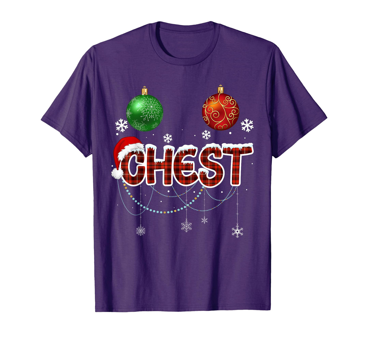Chest Nuts Matching Chestnuts Funny Christmas Couples Nuts T-Shirt