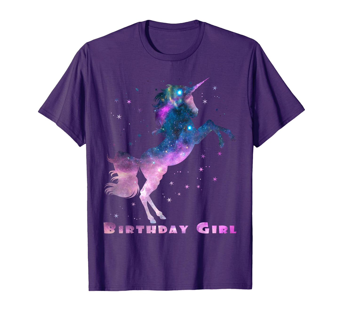 Space Unicorn Birthday Girl Galaxy Unicorn Cute Teens Kids T-Shirt