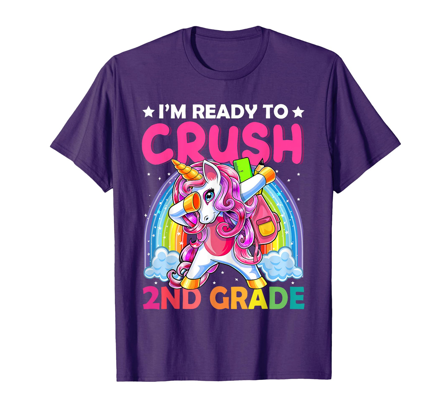 I'm Ready To Crush 2nd Grade Dabbing Unicorn Back to School T-Shirt