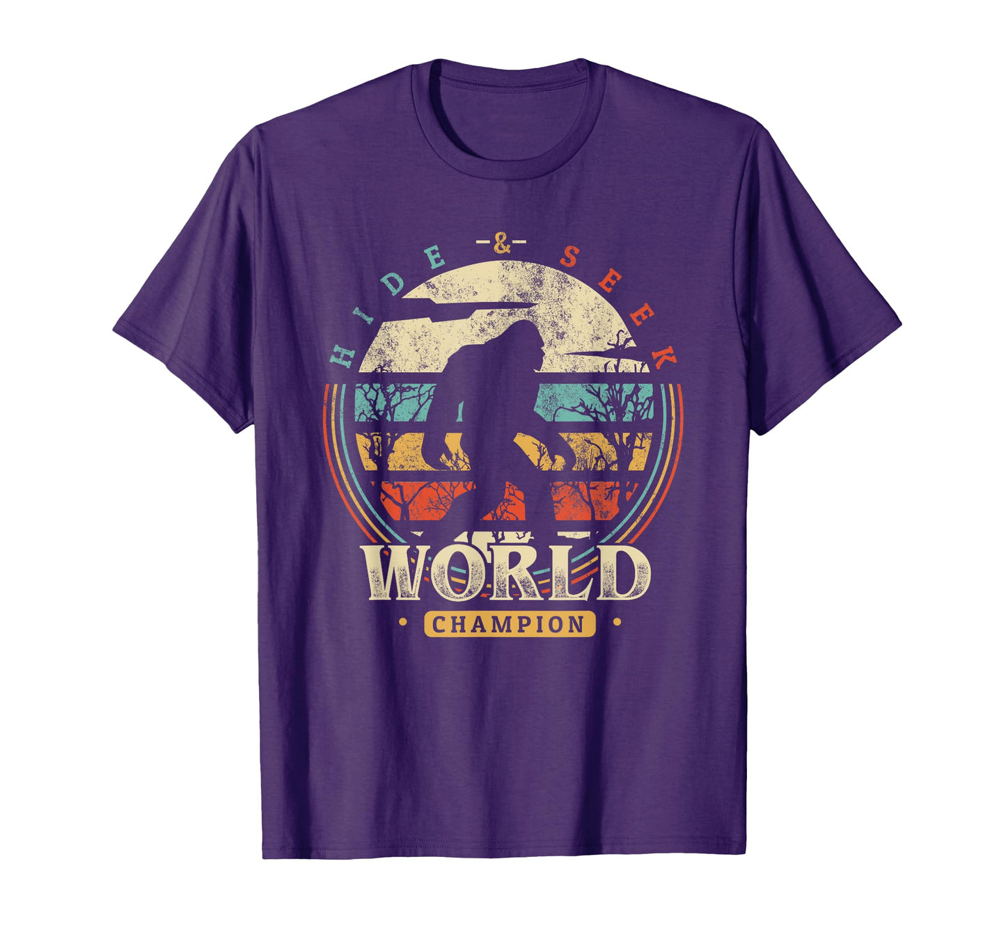 Bigfoot Hide and Seek Champion Shirt Sasquatch Camping Tees T-Shirt