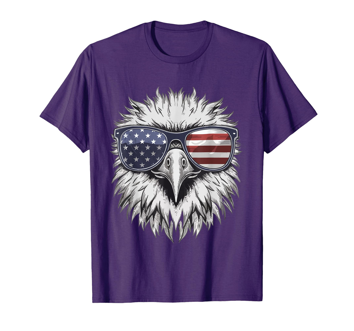 Bald Eagle Proud Patriotic American US Flag 4th Of July T-Shirt