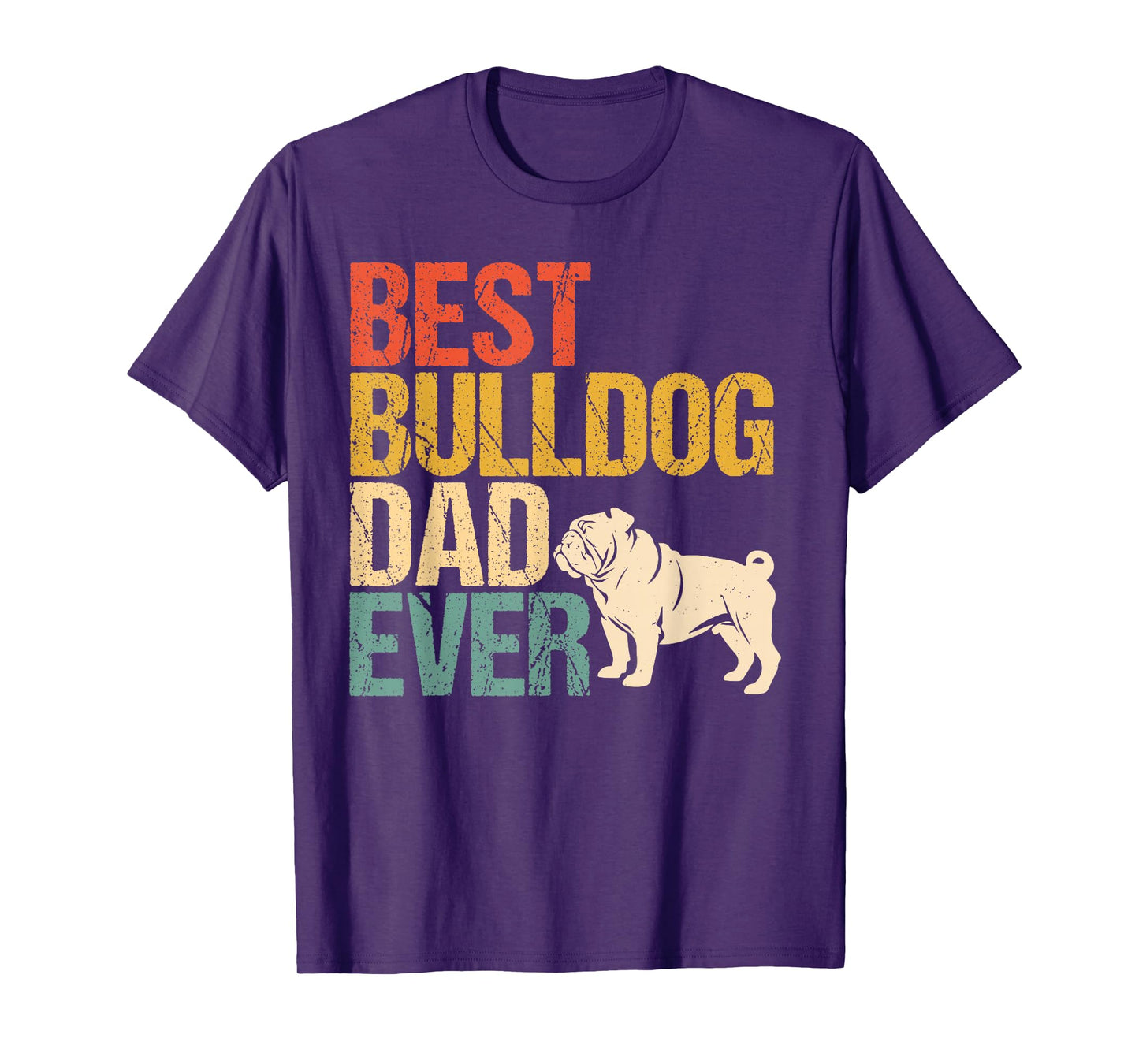 Best English Bulldog dad Father's Day T-Shirt