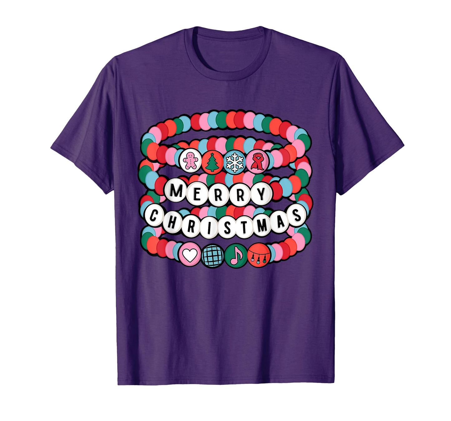 Merry Christmas Friendship Bracelet Friendsmas Bestie Xmas T-Shirt