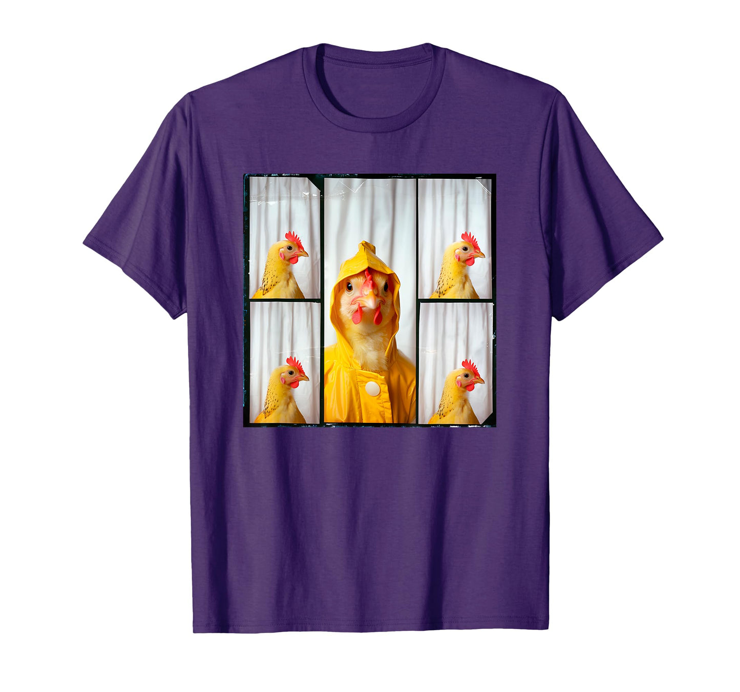 Funny Chicken Farm Animal Photobooth T-Shirt
