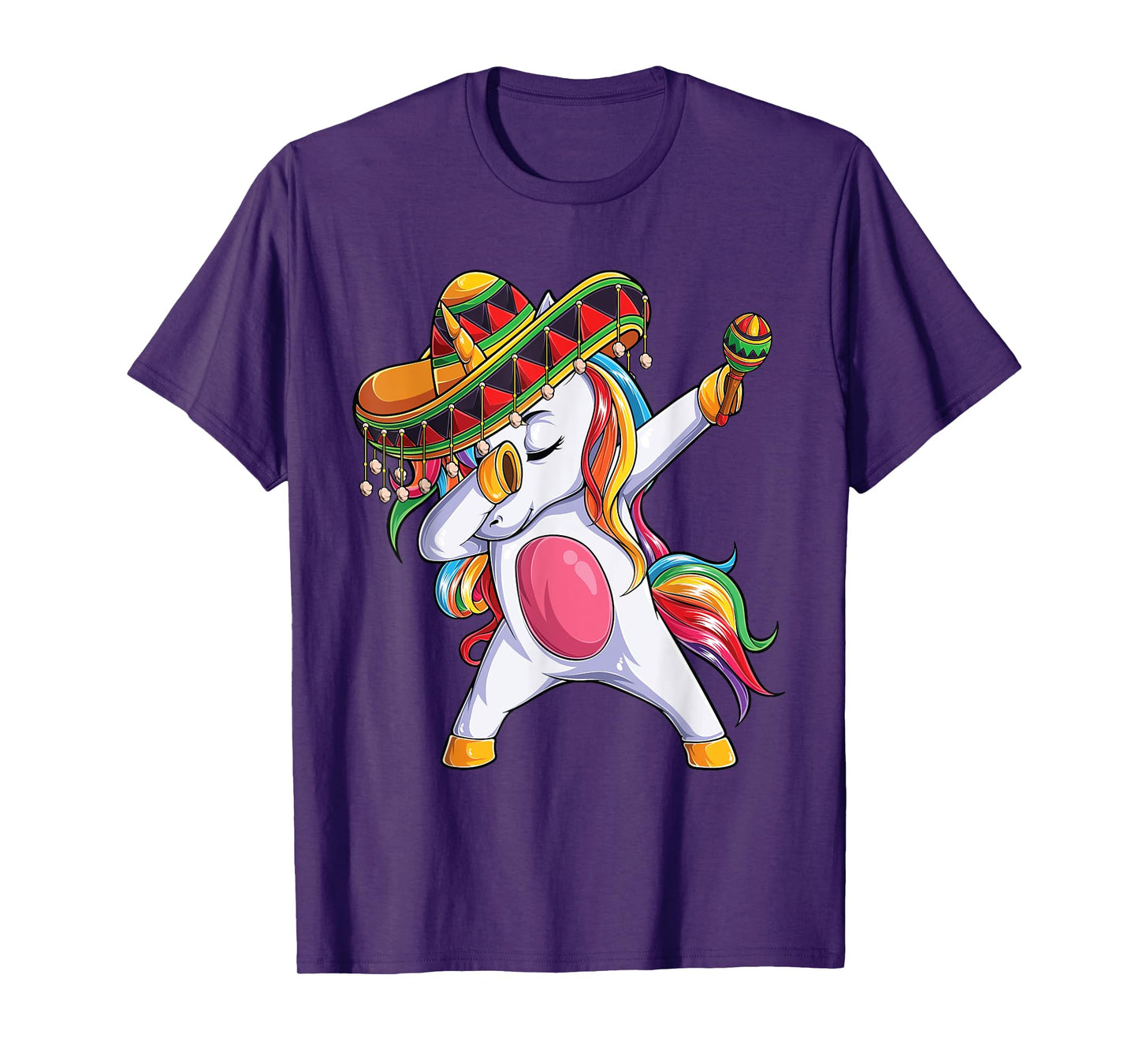 Dabbing Unicorn Cinco de Mayo Kids Girls Women Mexican gift T-Shirt