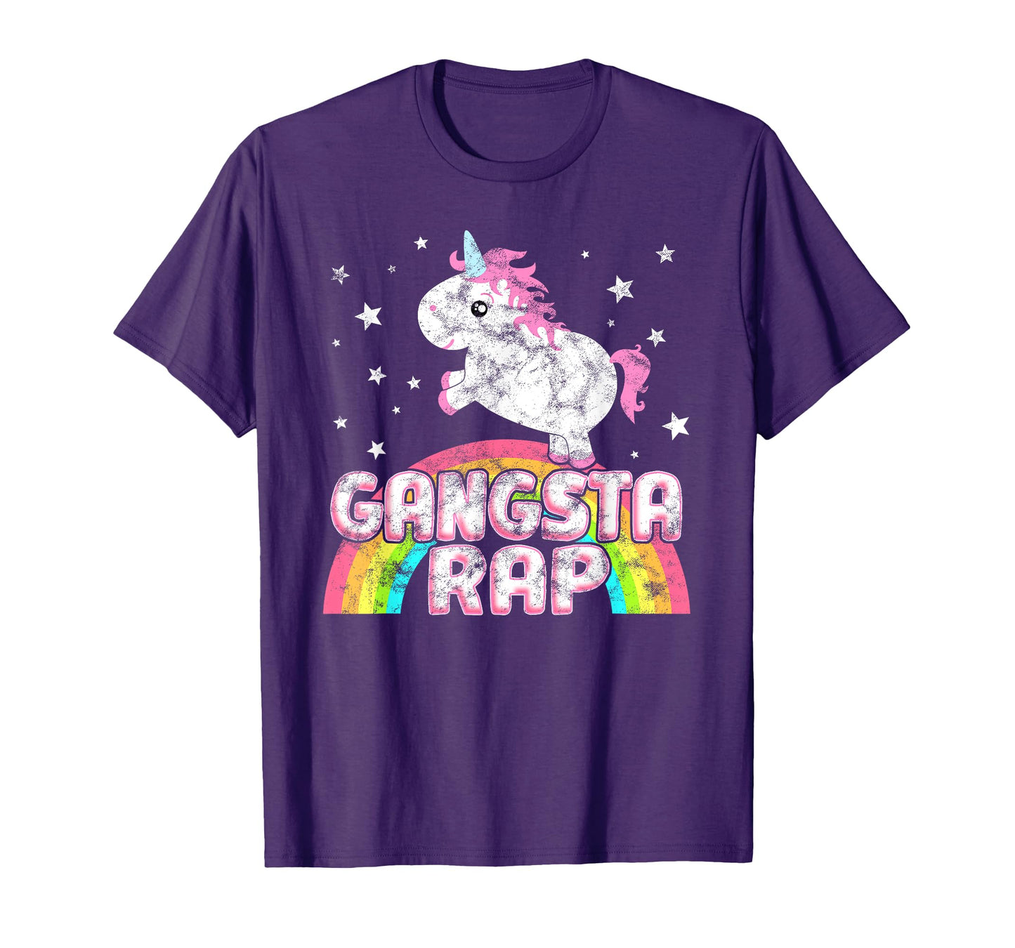 Funny Ironic Cool Unicorn Gangsta Rap Music Festival T-Shirt T-Shirt