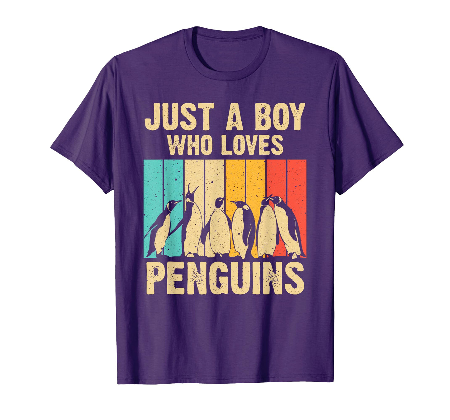 Cute Penguin Art Boys Kids Men Bird Zoologist Penguin Lovers T-Shirt