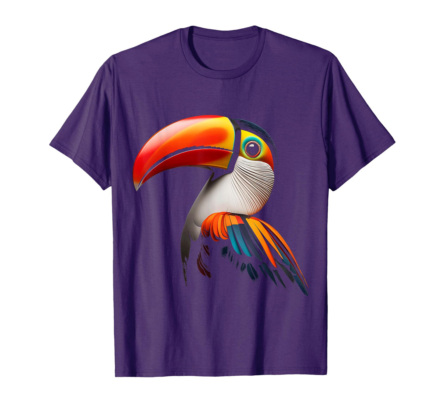 Toucan Bird Colorful Art Animal Graphic Motif Toucan T-Shirt