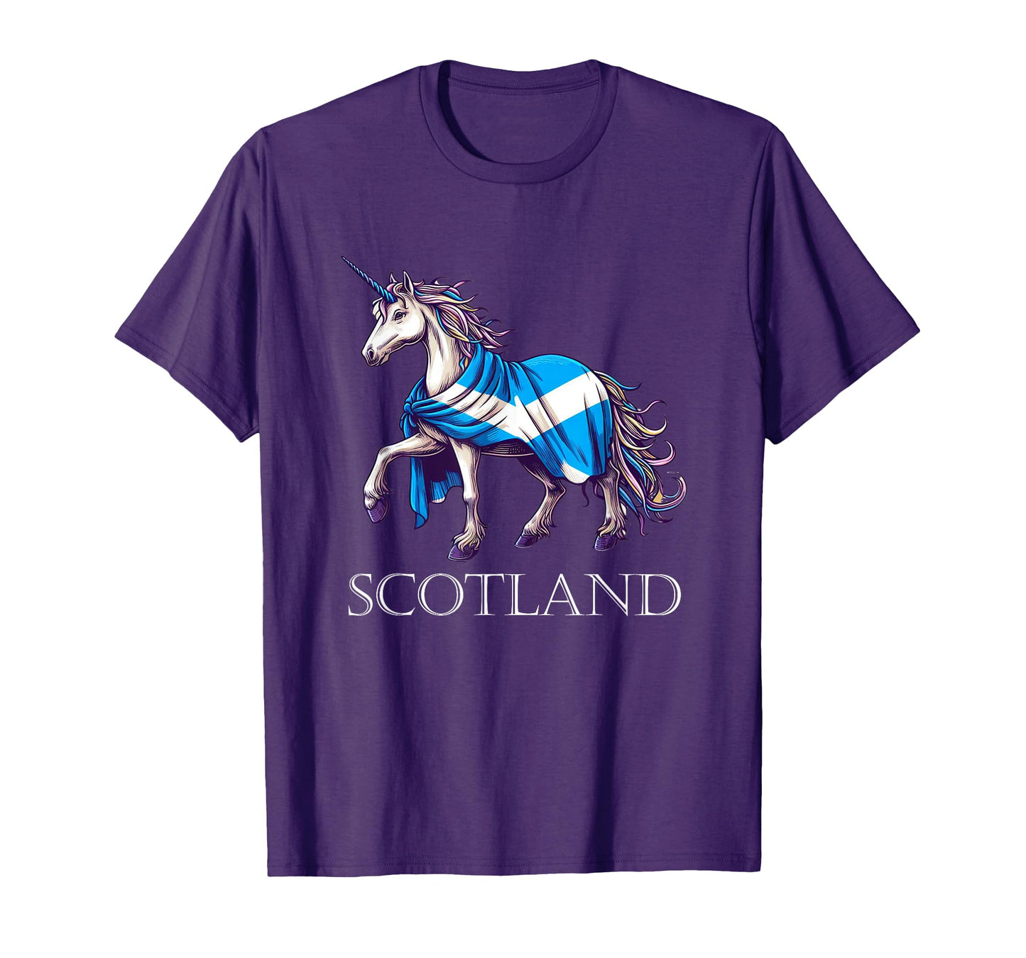 Scottish Pride Scotland Unicorn Scotland Flag Saltire T-Shirt