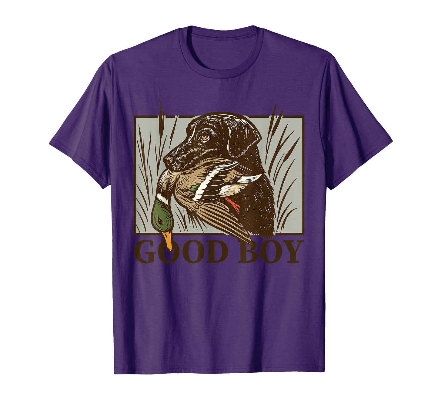 Vintage Dog Good Boy Duck Hunting Labrador Retriever Gift T-Shirt