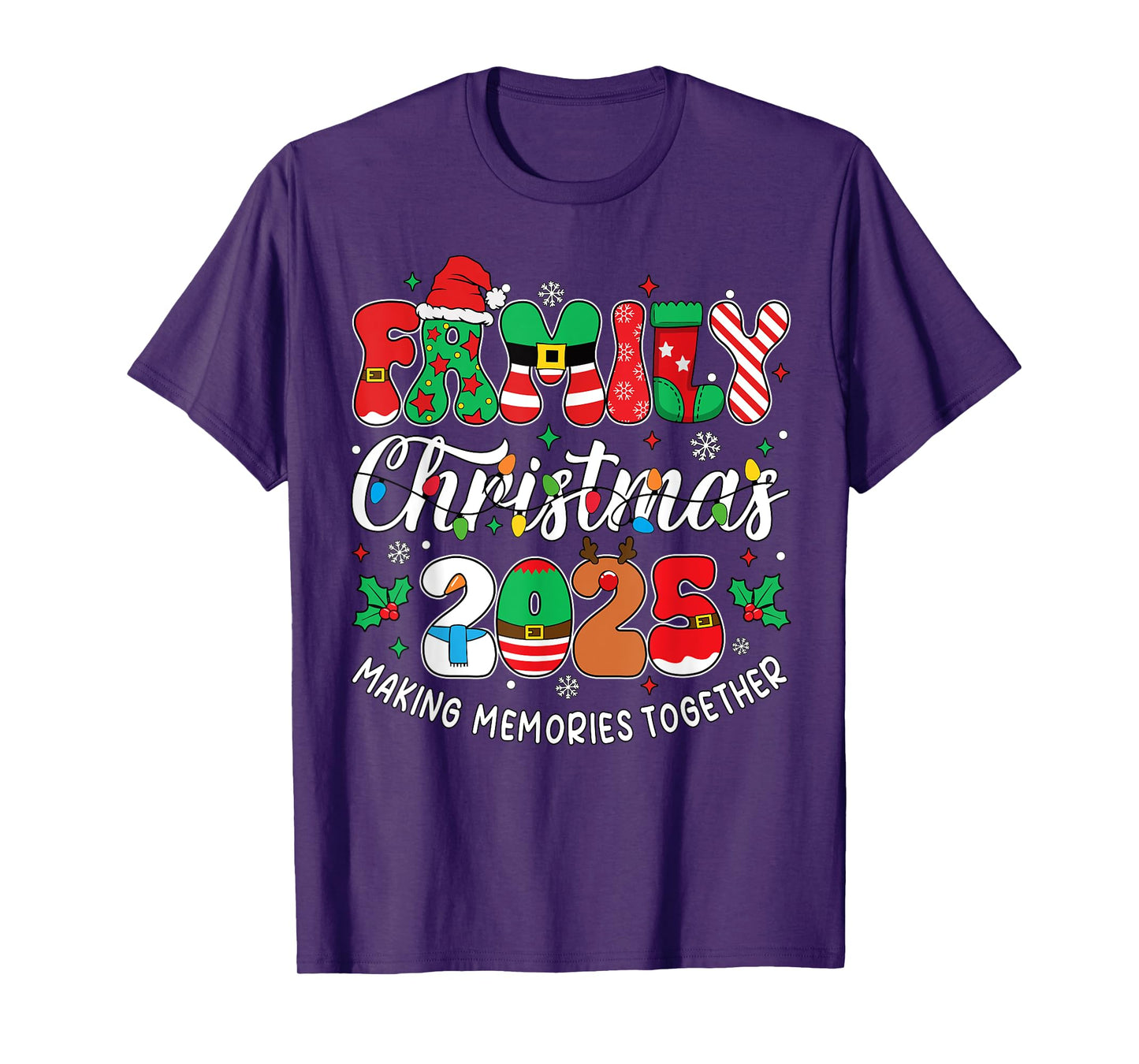 Family Christmas 2025 Matching Outfit Xmas Men Women Kids T-Shirt