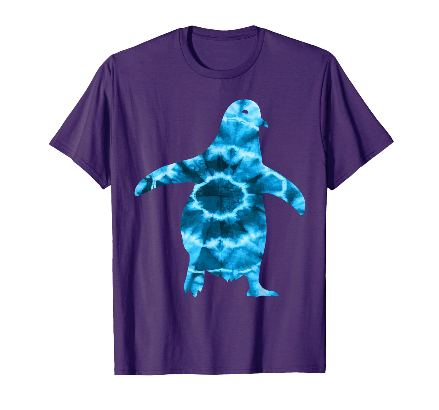 Cool Penguin Lover Apparel Unisex-Adults Black Tie-Dye T-Shirt
