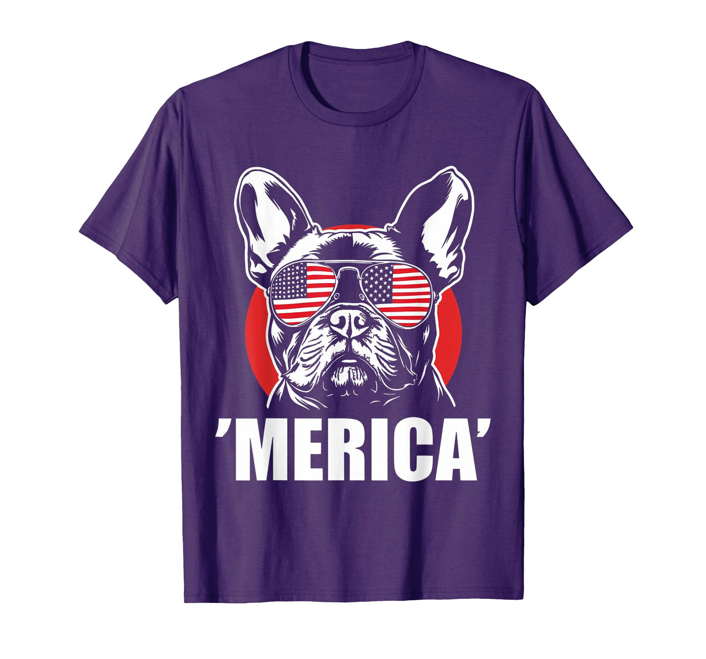 American Flag Merica French Bulldog 4th Of July kids women T-Shirt