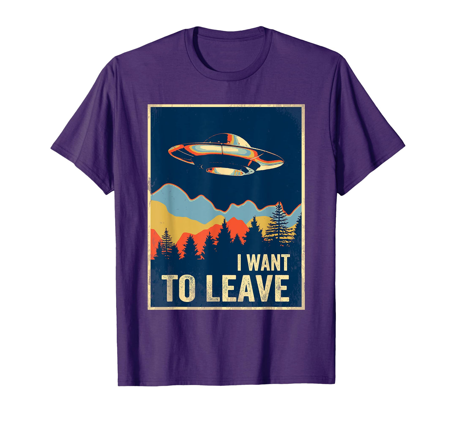 I Want To Leave Shirt Area 51 Alien UFO T-Shirt