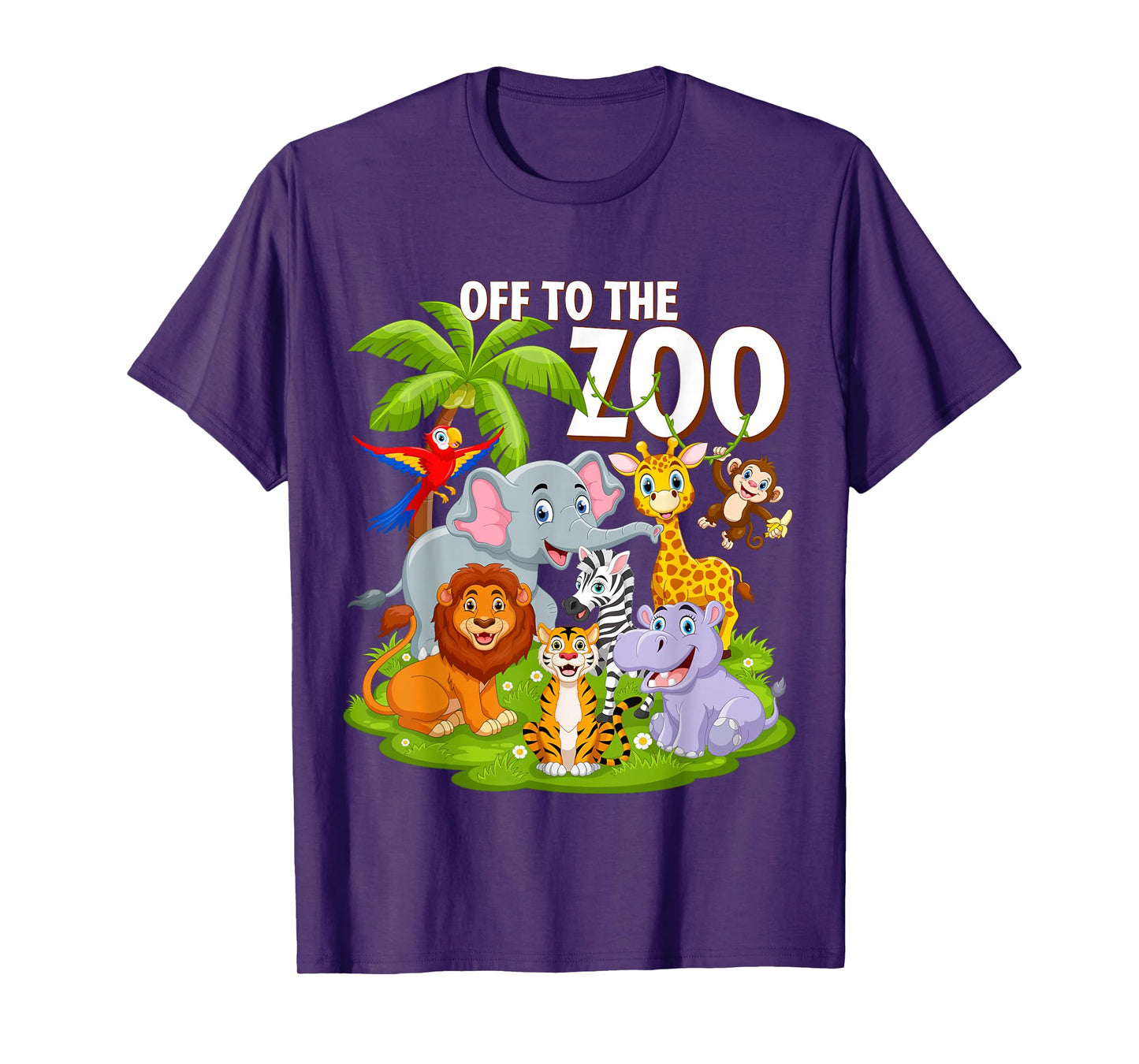 Safari Zoo Birthday Party Wild Zoo Animals Teacher Toddlers T-Shirt