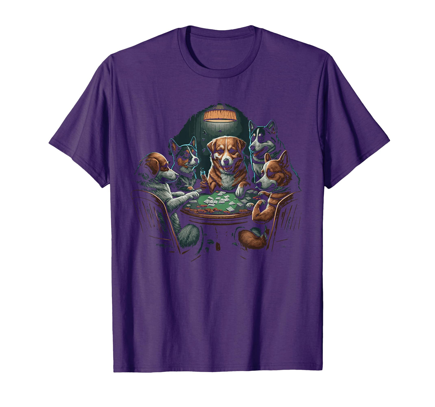 Dogs Playing Poker Cards Dog Casino Player Gambling T-Shirt for Men Women