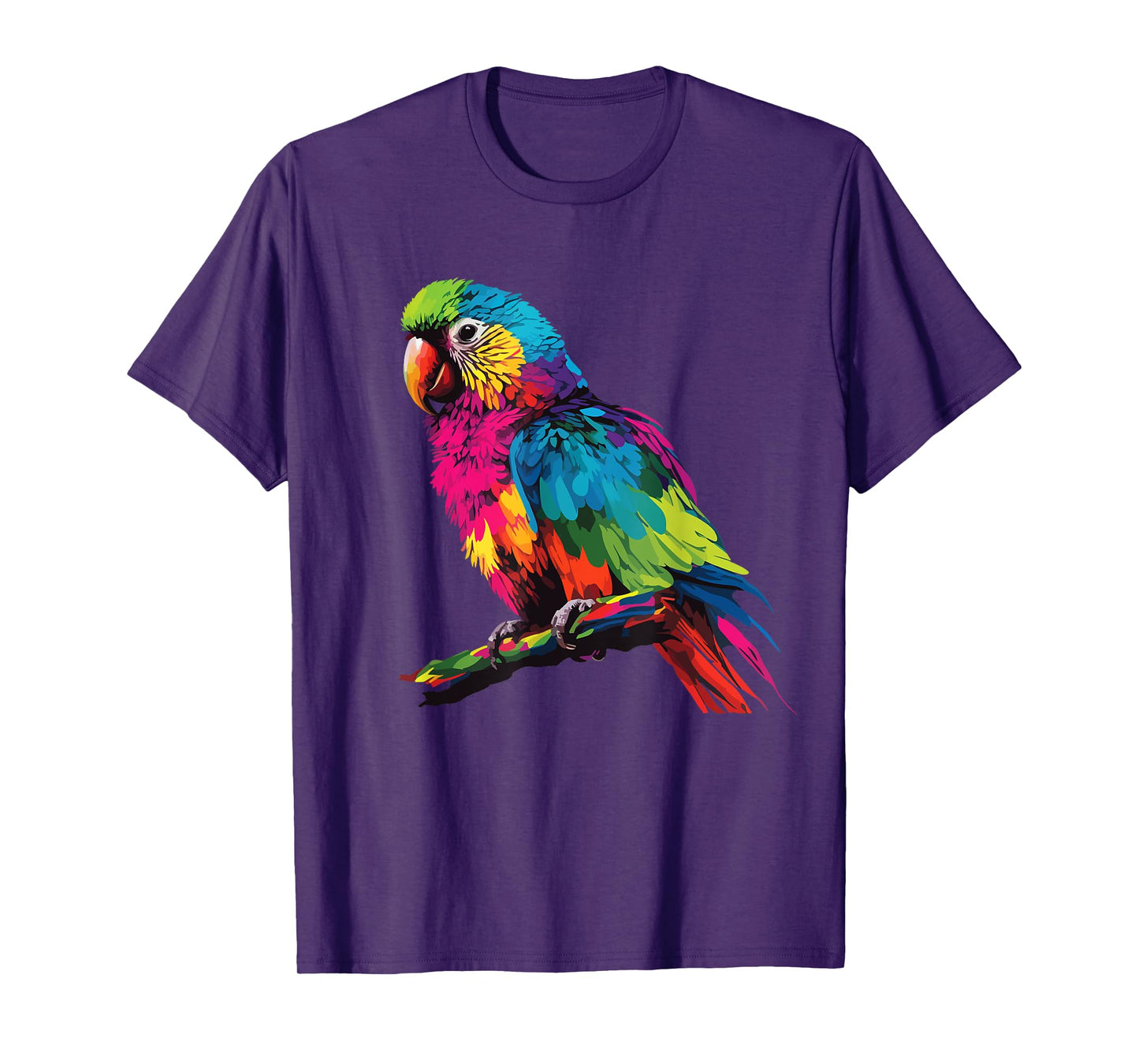 colorful scarlet Macaw parrot bird for lover Birdwatching T-Shirt