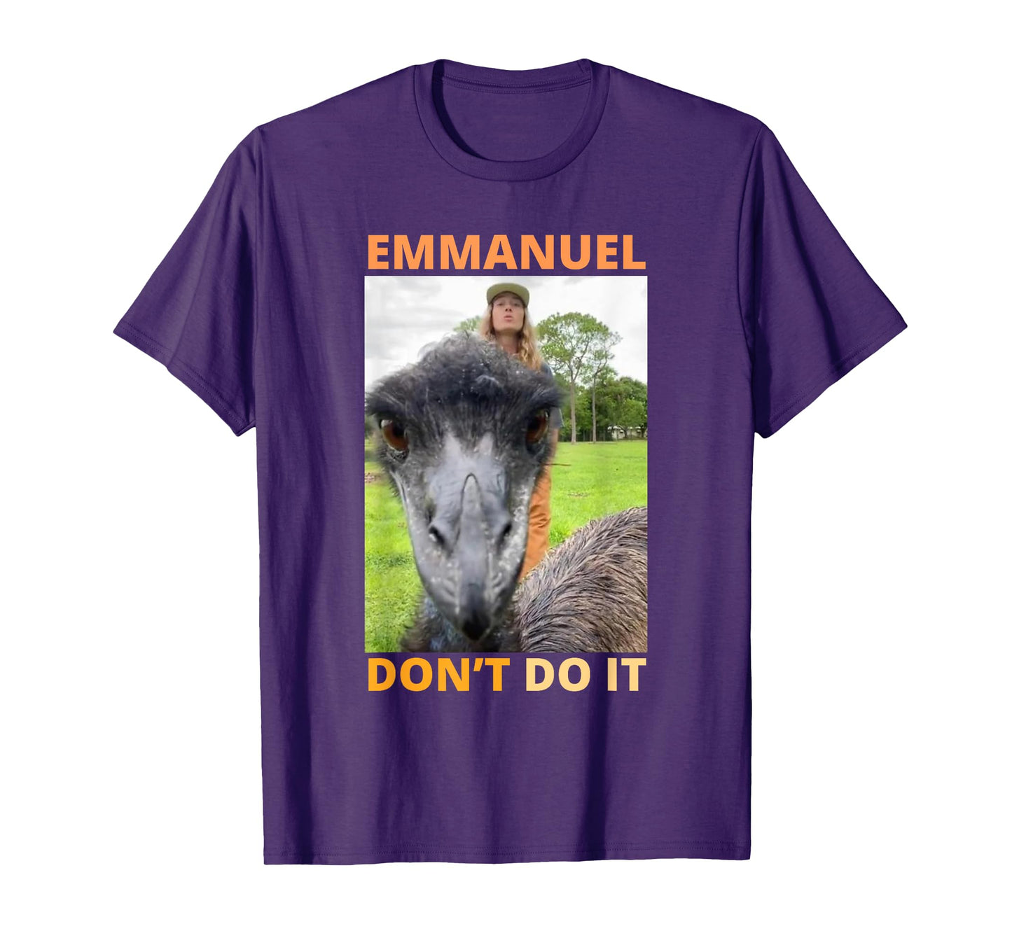 Funny Ostrich Meme Emmanuel Dont Do It Retro Vintage Emu T-Shirt