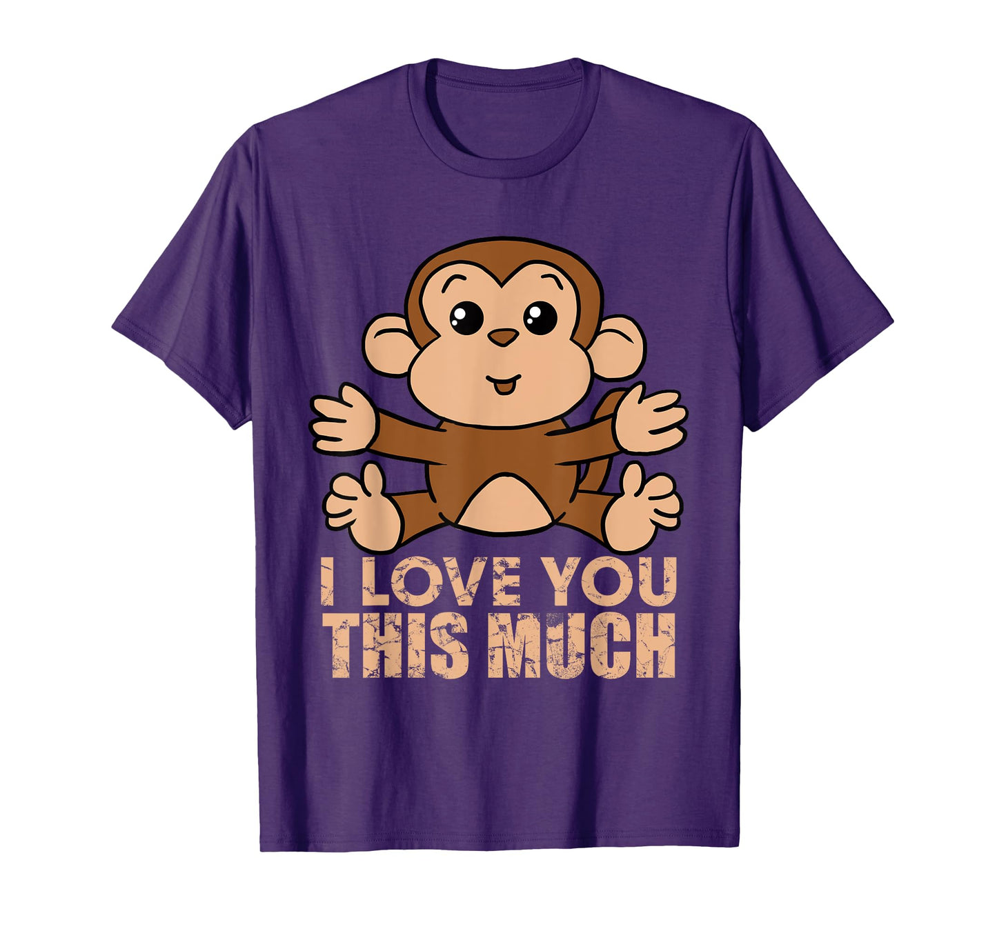 Monkey I Love You This Much Valentine's Day Gift T-Shirt T-Shirt